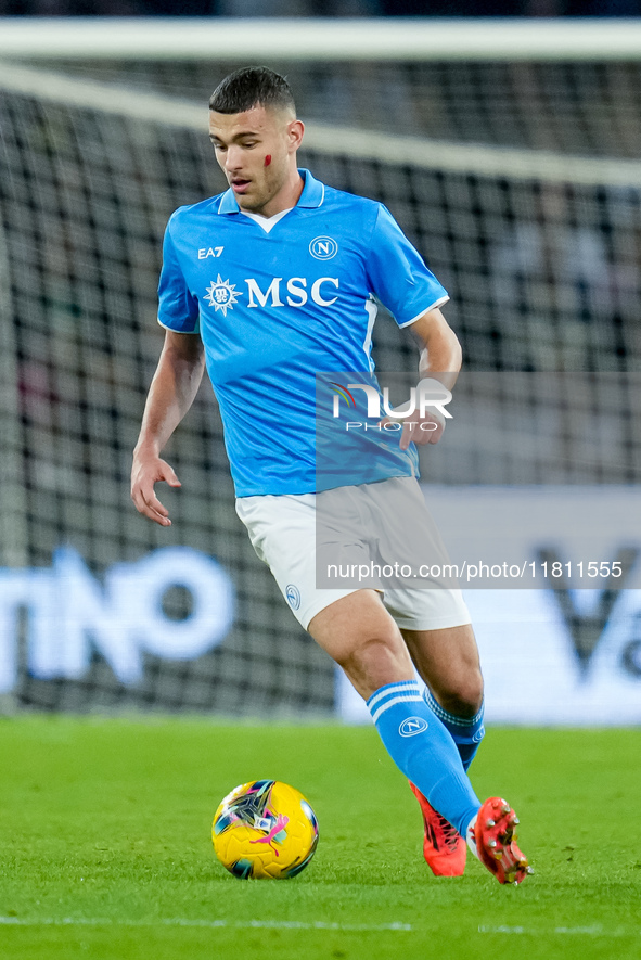 Alessandro Buongiorno of SSC Napoli during the serie Serie A Enilive match between SSC Napoli and AS Roma at Stadio Diego Armando Maradona o...