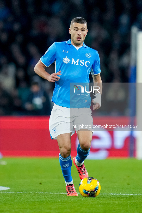 Alessandro Buongiorno of SSC Napoli during the serie Serie A Enilive match between SSC Napoli and AS Roma at Stadio Diego Armando Maradona o...