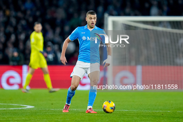 Alessandro Buongiorno of SSC Napoli during the serie Serie A Enilive match between SSC Napoli and AS Roma at Stadio Diego Armando Maradona o...