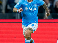 Matteo Politano of SSC Napoli during the serie Serie A Enilive match between SSC Napoli and AS Roma at Stadio Diego Armando Maradona on Nove...