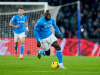 Romelu Lukaku of SSC Napoli during the serie Serie A Enilive match between SSC Napoli and AS Roma at Stadio Diego Armando Maradona on Novemb...