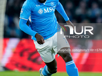 Romelu Lukaku of SSC Napoli during the serie Serie A Enilive match between SSC Napoli and AS Roma at Stadio Diego Armando Maradona on Novemb...