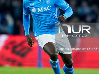 Romelu Lukaku of SSC Napoli during the serie Serie A Enilive match between SSC Napoli and AS Roma at Stadio Diego Armando Maradona on Novemb...