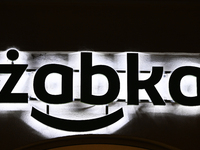 KRAKOW, POLAND - NOVEMBER 21:   
The Zabka logo displayed on a store facade, on November 21, 2024 in Krakow, Poland. (