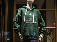 KRAKOW, POLAND - NOVEMBER 21:   
A mannequin dressed in a Jagiellonian University hoodie, on November 21, 2024 in Krakow, Poland. (