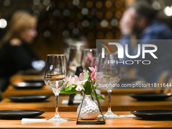 KRAKOW, POLAND - NOVEMBER 21:   
Empty tables waiting for tourists inside a nearly empty restaurant in Krakow's Main Square, on November 21,...