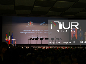 General view of the 30th anniversary of the flood that hits Alessandria and the surrounding municipalities, on november 26, 2024.  (