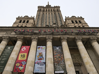 WARSAW, POLAND - NOVEMBER 19:   
The Palace of Culture and Science in Warsaw on a cold November day, on November 19, 2024 in Warsaw, Poland....