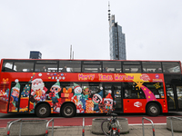 WARSAW, POLAND - NOVEMBER 19:   
A Warsaw tour bus driving through central Warsaw, on November 19, 2024 in Warsaw, Poland. (