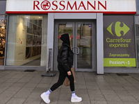 WARSAW, POLAND - NOVEMBER 19:   
The Rossmann logo displayed at the entrance to a retail store, on November 19, 2024 in Warsaw, Poland. (