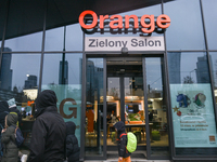 WARSAW, POLAND - NOVEMBER 19:   
The Orange logo displayed at the entrance to a retail store, on November 19, 2024 in Warsaw, Poland. (