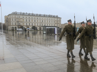 WARSAW, POLAND - NOVEMBER 19:   
The Changing of the Guard at the Tomb of the Unknown Soldier, on November 19, 2024 in Warsaw, Poland. (