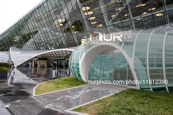 Heydar Aliyev Airport modern architecture is seen in Baku, the capital of Azerbaijan on November 26, 2024. 