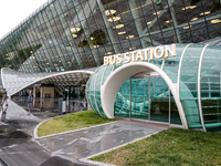 Heydar Aliyev Airport modern architecture is seen in Baku, the capital of Azerbaijan on November 26, 2024. (