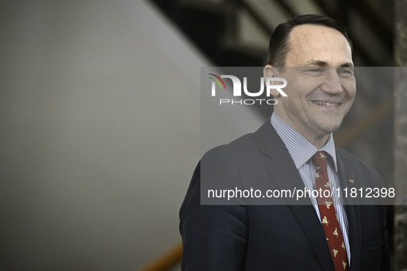 Ukrainian FM Andrii Sybiha meets with his counterpart Radoslaw Sikorski at the Ministry of Foreign Affairs in Warsaw, Poland on 26 November,...