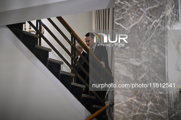 Polish FM Radoslaw Sikorski is seen at the Ministry of Foreign Affairs in Warsaw, Poland on 26 November, 2024. 