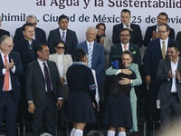 Claudia Sheinbaum Pardo, President of Mexico, participates in the National Agreement for the Human Right to Water and Sustainability at the...