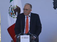 Julio Berdegue, Secretary of Agriculture and Rural Development, speaks during the National Agreement for the Human Right to Water and Sustai...