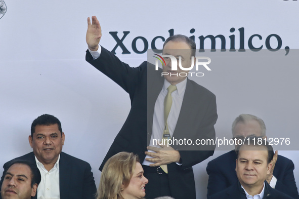 Alfonso Durazo, Governor of Sonora, participates in the National Agreement for the Human Right to Water and Sustainability at the Ecological...