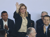 Maria Eugenia Campos, Governor of Chihuahua, participates in the National Agreement for the Human Right to Water and Sustainability at the E...