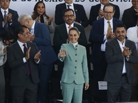 Claudia Sheinbaum Pardo, President of Mexico, participates in the National Agreement for the Human Right to Water and Sustainability at the...