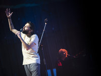 Portuguese singer-songwriter Salvador Sobral performs in the Sugia room at Casa da Musica in Porto, Portugal, on November 26, 2024. (