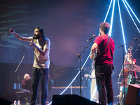 Portuguese singer-songwriter Salvador Sobral performs in the Sugia room at Casa da Musica in Porto, Portugal, on November 26, 2024. (