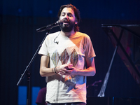 Portuguese singer-songwriter Salvador Sobral performs in the Sugia room at Casa da Musica in Porto, Portugal, on November 26, 2024. (