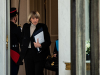 Valerie Letard, Minister for Housing and Urban Renewal, is at the Elysee Palace for the Council of Ministers in Paris, France, on November 2...