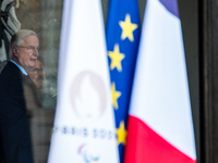 Prime Minister Michel Barnier is at the Elysee Palace for the Council of Ministers in Paris, France, on November 27, 2024. (