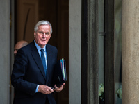 Prime Minister Michel Barnier is at the Elysee Palace for the Council of Ministers in Paris, France, on November 27, 2024. (