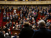 A general view of the National Assembly during the session of questions to the government in Paris, France, on November 26, 2024. (