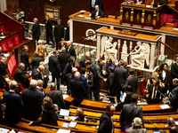 A general view of the National Assembly during the session of questions to the government in Paris, France, on November 26, 2024. (