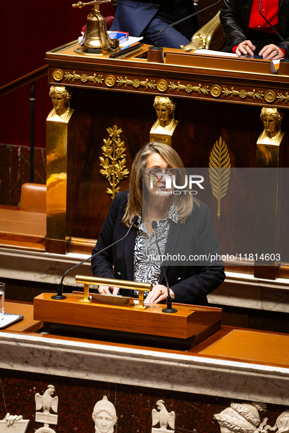 In Paris, France, on November 26, 2024, Sophie Primas, Minister Delegate to the Minister of Europe and Foreign Affairs, responsible for Fore...