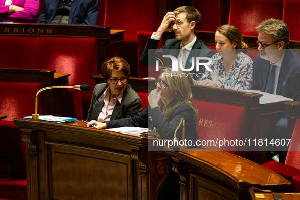 Annie Genevard, Minister of Agriculture, Food Sovereignty and Forestry, and Sophie Primas, Minister Delegate to the Minister of Europe and F...