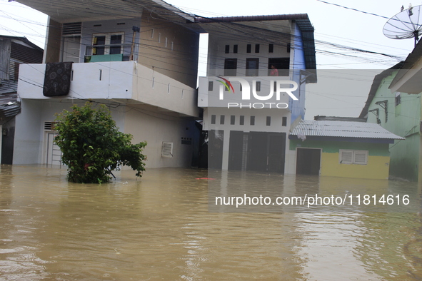 Several areas in Medan, North Sumatra, Indonesia, experience floods in densely populated residential areas. Floods from overflowing rivers,...