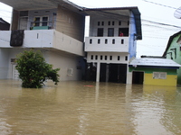 Several areas in Medan, North Sumatra, Indonesia, experience floods in densely populated residential areas. Floods from overflowing rivers,...