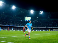 Khvicha Kvaratskhelia of SSC Napoli looks on during the serie Serie A Enilive match between SSC Napoli and AS Roma at Stadio Diego Armando M...