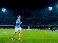 Khvicha Kvaratskhelia of SSC Napoli looks on during the serie Serie A Enilive match between SSC Napoli and AS Roma at Stadio Diego Armando M...