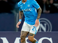 Matteo Politano of SSC Napoli during the serie Serie A Enilive match between SSC Napoli and AS Roma at Stadio Diego Armando Maradona on Nove...