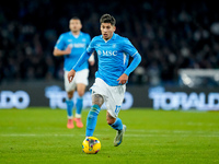 Mathias Olivera of SSC Napoli during the serie Serie A Enilive match between SSC Napoli and AS Roma at Stadio Diego Armando Maradona on Nove...