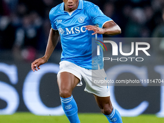 David Neres of SSC Napoli during the serie Serie A Enilive match between SSC Napoli and AS Roma at Stadio Diego Armando Maradona on November...