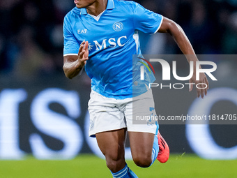 David Neres of SSC Napoli during the serie Serie A Enilive match between SSC Napoli and AS Roma at Stadio Diego Armando Maradona on November...