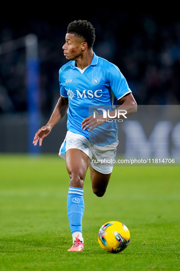 David Neres of SSC Napoli during the serie Serie A Enilive match between SSC Napoli and AS Roma at Stadio Diego Armando Maradona on November...