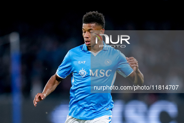 David Neres of SSC Napoli during the serie Serie A Enilive match between SSC Napoli and AS Roma at Stadio Diego Armando Maradona on November...