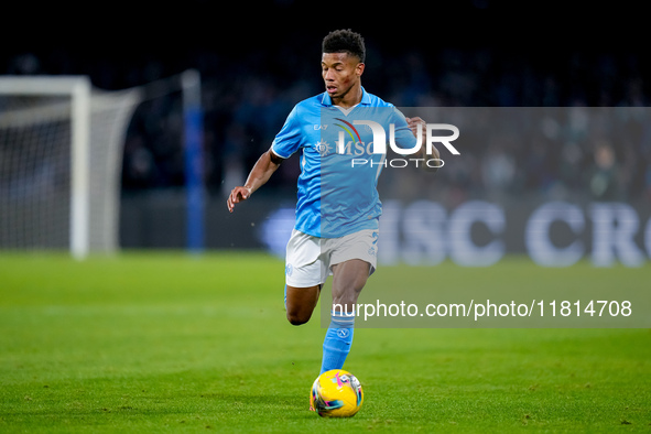 David Neres of SSC Napoli during the serie Serie A Enilive match between SSC Napoli and AS Roma at Stadio Diego Armando Maradona on November...