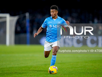 David Neres of SSC Napoli during the serie Serie A Enilive match between SSC Napoli and AS Roma at Stadio Diego Armando Maradona on November...