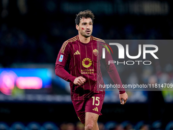 Mats Hummels of AS Roma during the serie Serie A Enilive match between SSC Napoli and AS Roma at Stadio Diego Armando Maradona on November 2...