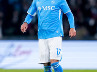 Mathias Olivera of SSC Napoli during the serie Serie A Enilive match between SSC Napoli and AS Roma at Stadio Diego Armando Maradona on Nove...