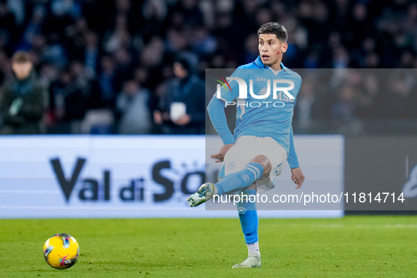 Mathias Olivera of SSC Napoli during the serie Serie A Enilive match between SSC Napoli and AS Roma at Stadio Diego Armando Maradona on Nove...